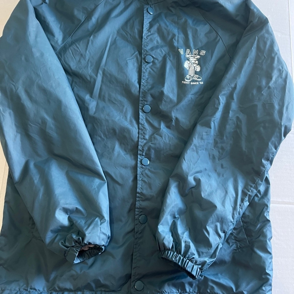 Vans Teal Windbreaker with Logo